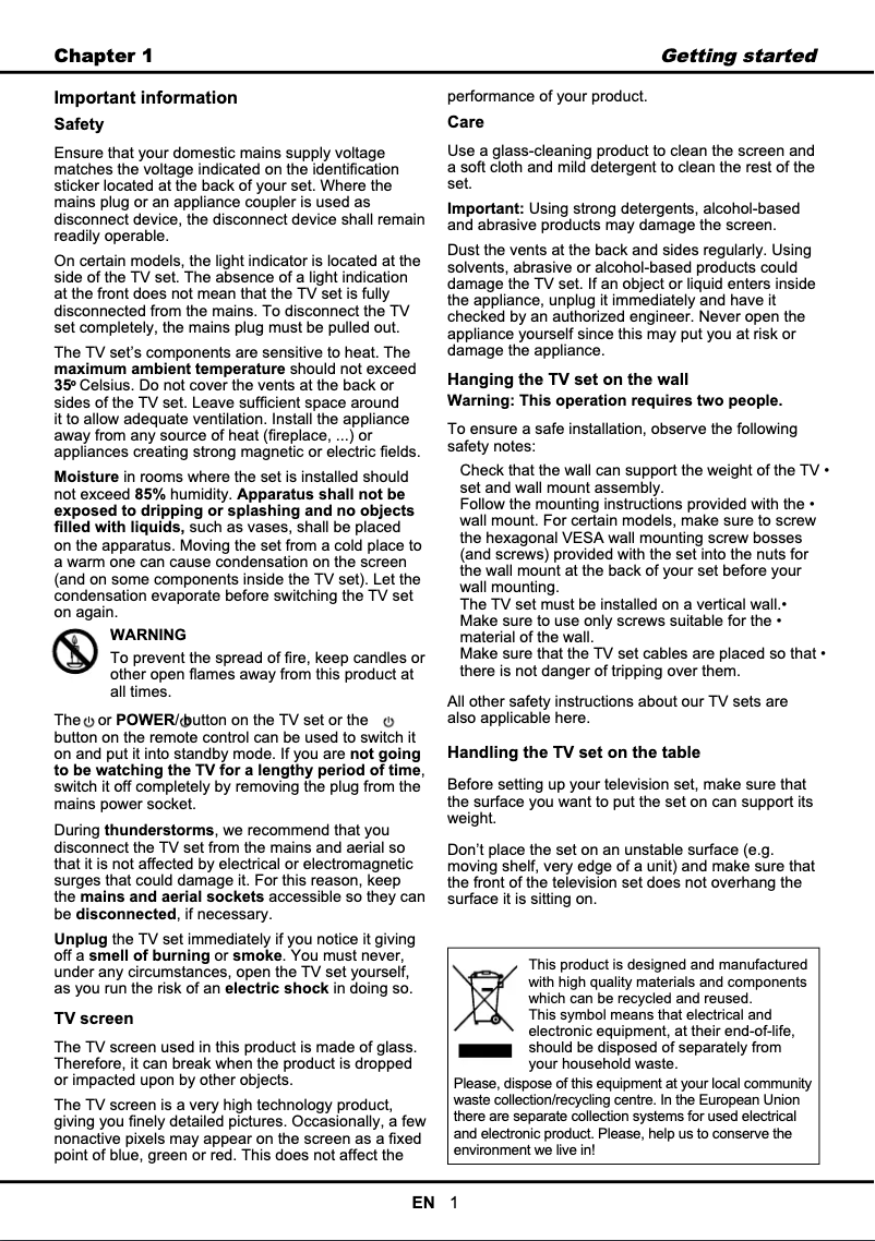 Page 1 of the manual User Manual Thomson 46FU5553