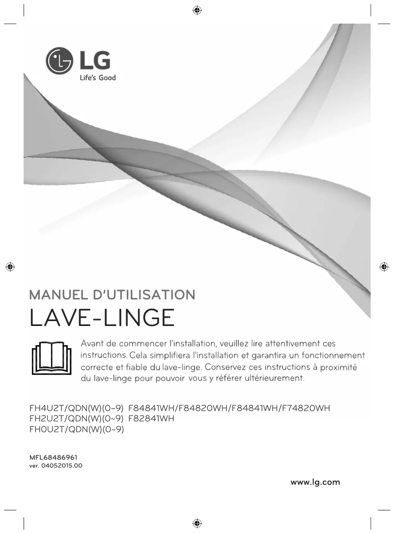 Page 1 of the manual User Manual LG F74820WH