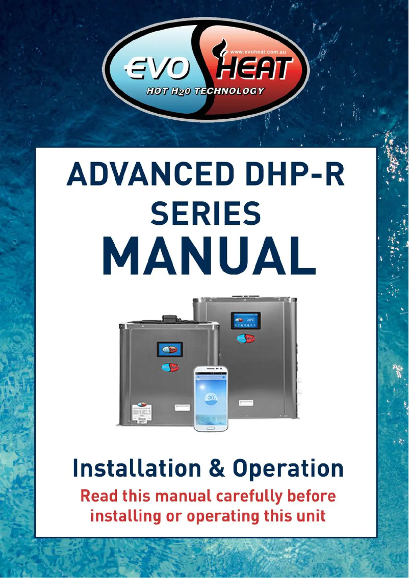 Page 1 of the manual User Manual EvoHeat DHP603-R
