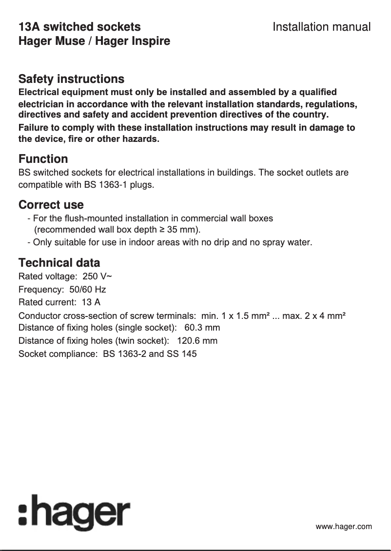 First page image of the manual for WGCS113S