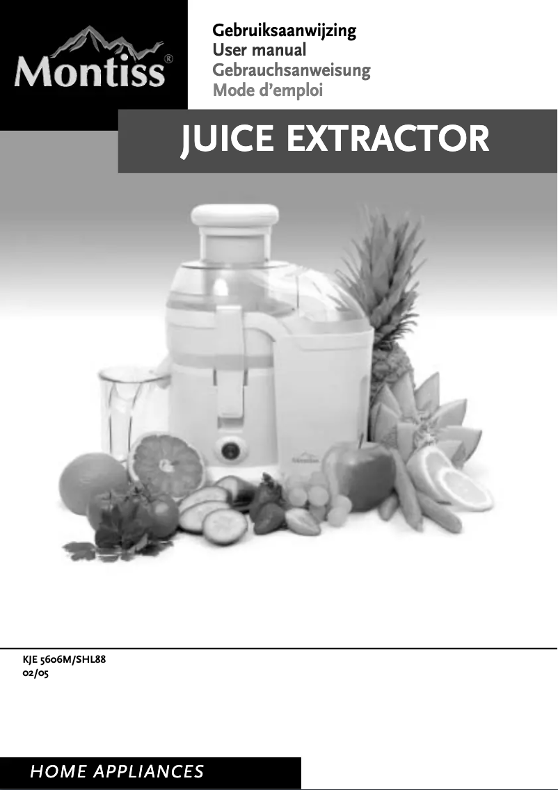 Page 1 of the manual User Manual Montiss SHL88