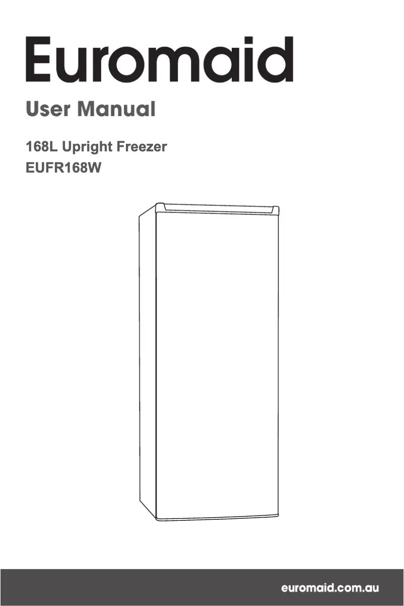 First page image of the manual for EUFR168W