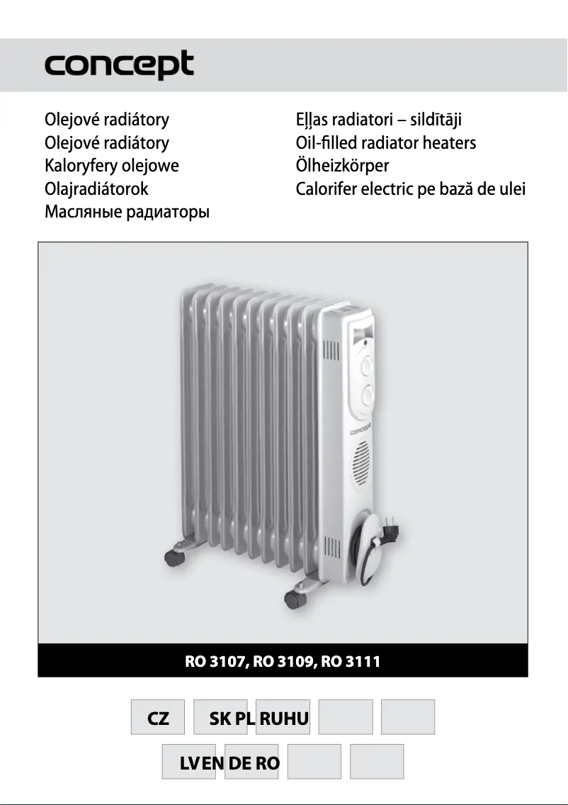 First page image of the manual for RO-3107