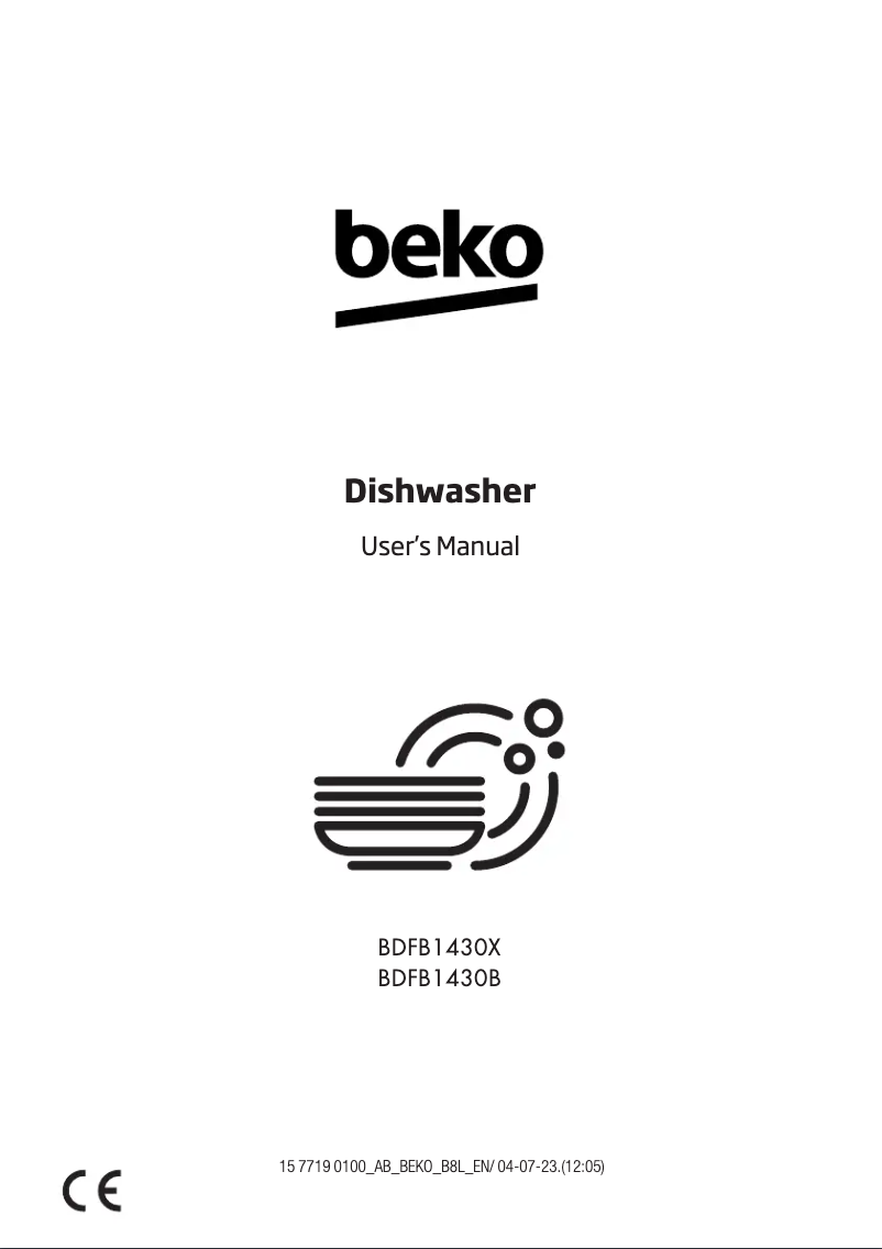 Page 1 of the manual User Manual Beko BDFB1430