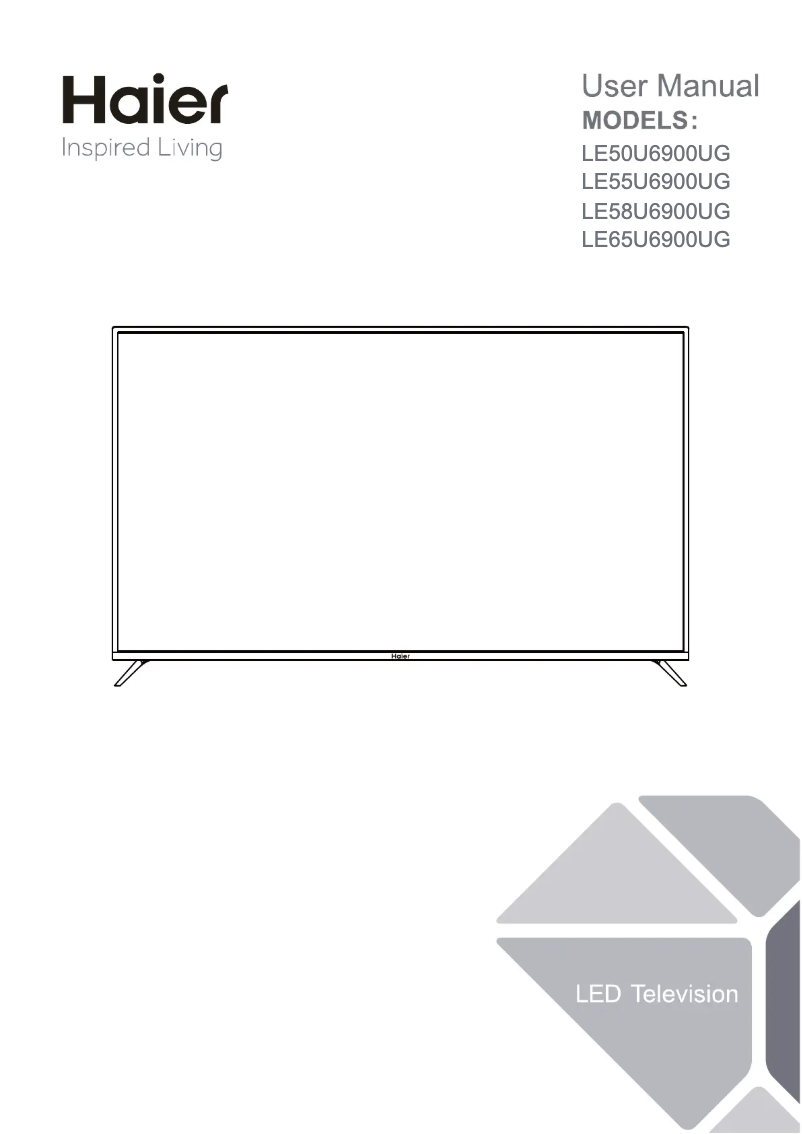 First page image of the manual for LE50U6900UG