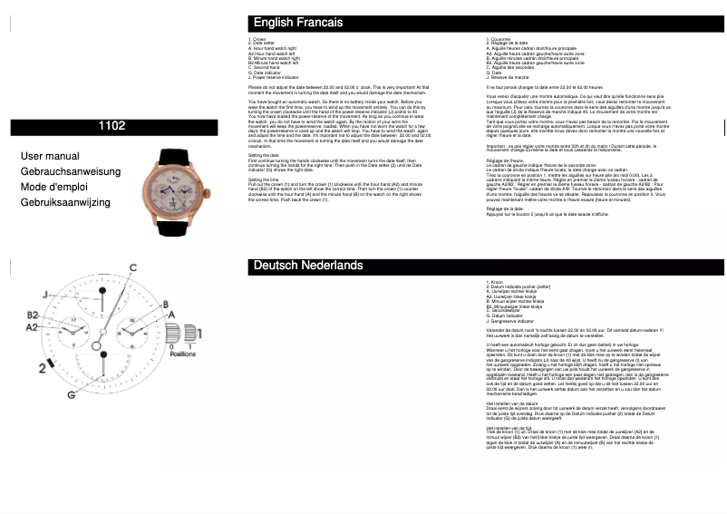 Page 1 of the manual User Manual Davis 1102