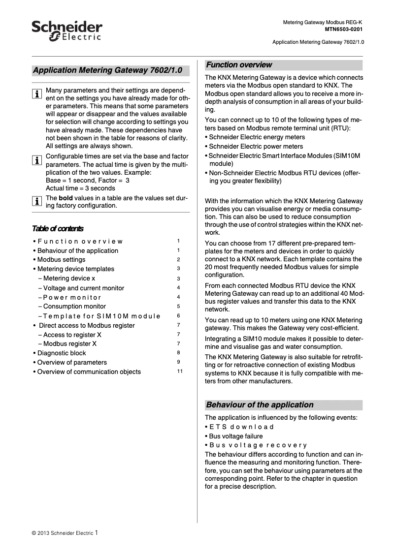 First page image of the manual for MTN6503-0201