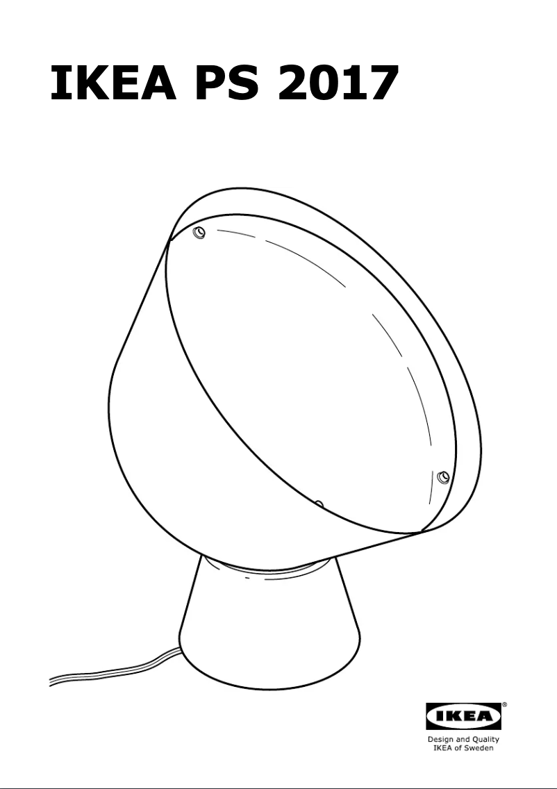 Page 1 of the manual User Manual Ikea PS 2017