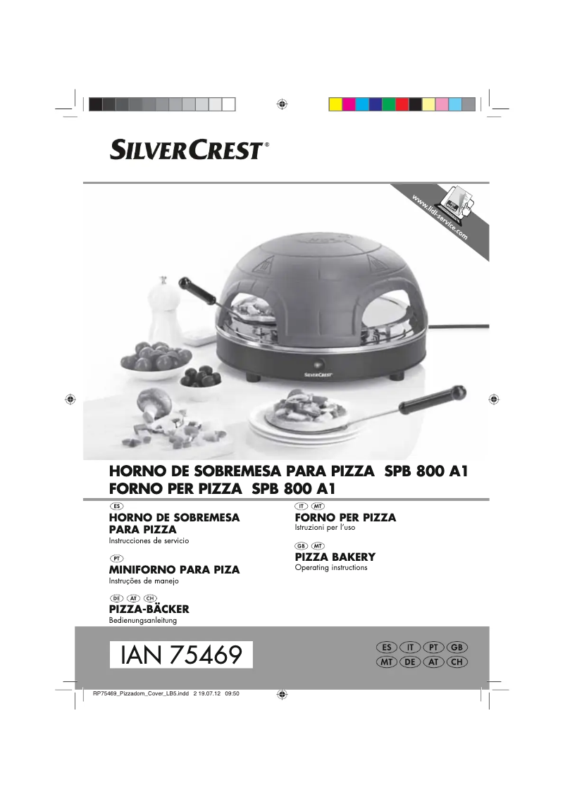 Page 1 of the manual User Manual SilverCrest SPB 800 A1