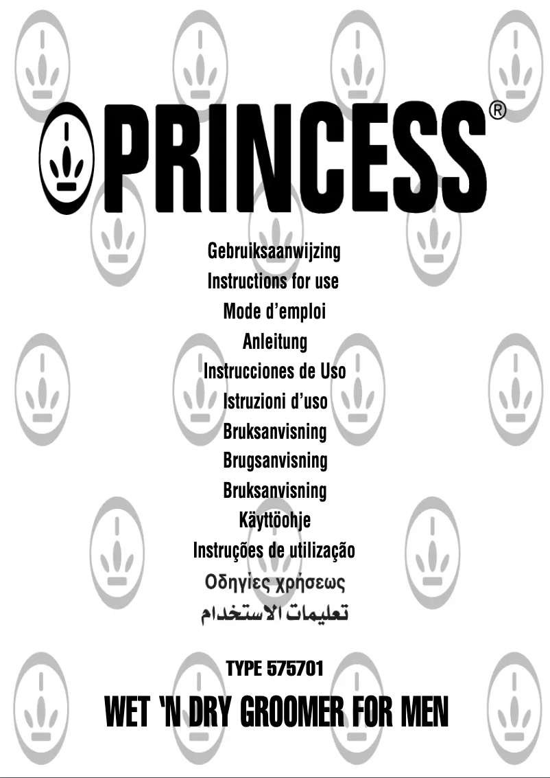 Page 1 of the manual User Manual Princess Wet & Dry 575701