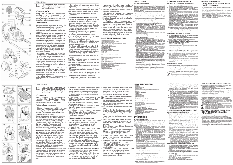 Page 1 of the manual User Manual Solac Apollo Compact II AS3192