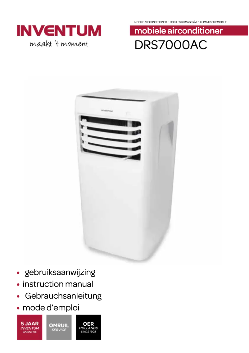 First page image of the manual for DRS7000AC