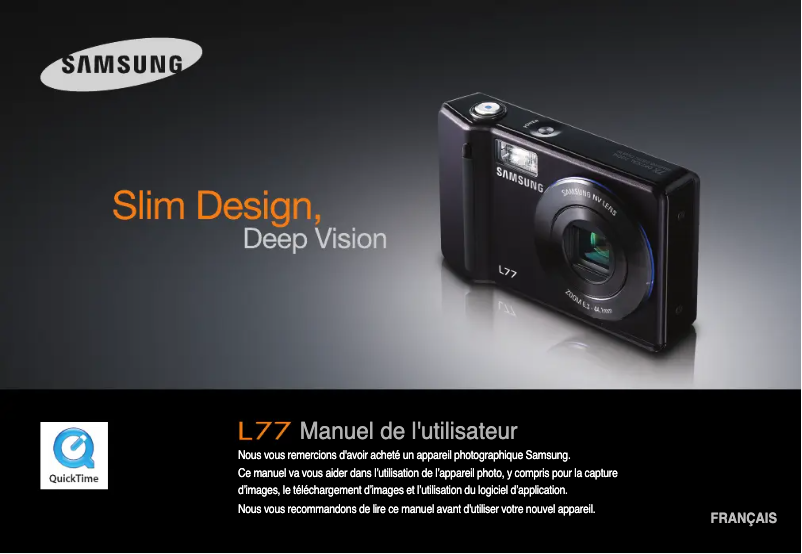 First page image of the manual for L77