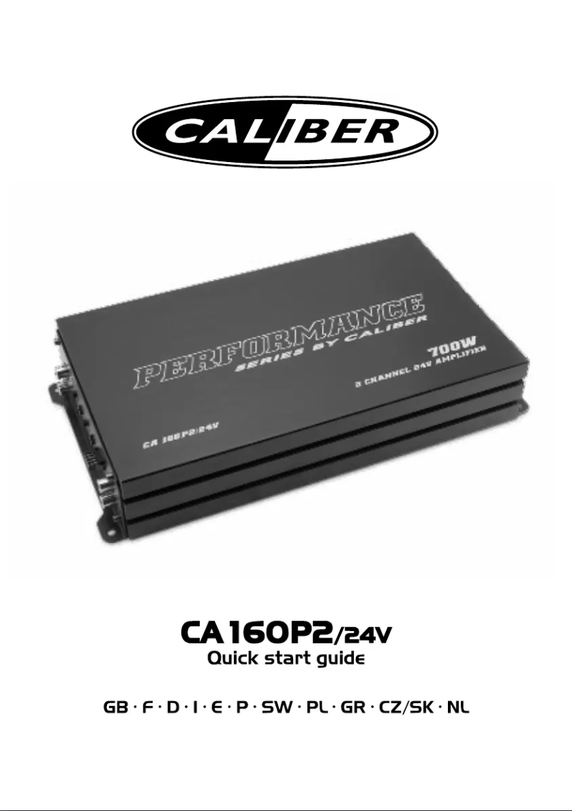 First page image of the manual for CA160P2