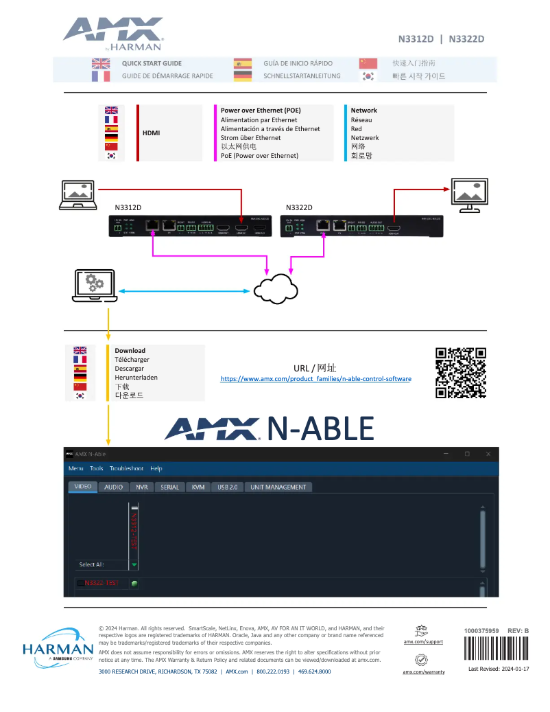 First page image of the manual for NMX-ENC-N3312D
