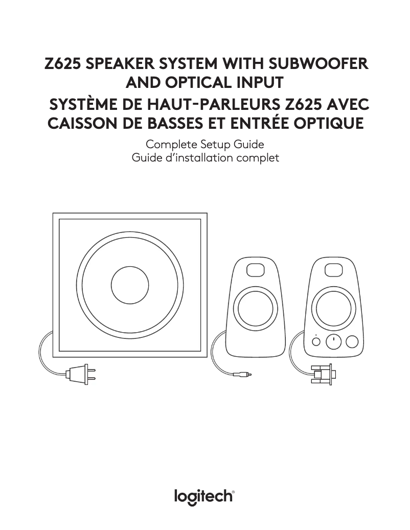 Page 1 of the manual User Manual Logitech Z625