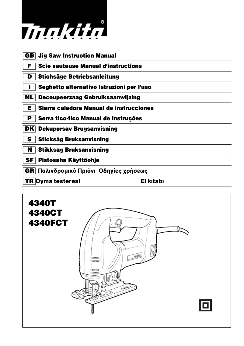 First page image of the manual for 4340CT