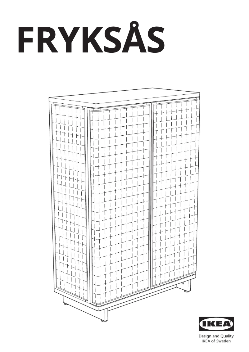 Page 1 of the manual User Manual Ikea FRYKSÅS 405.740.96