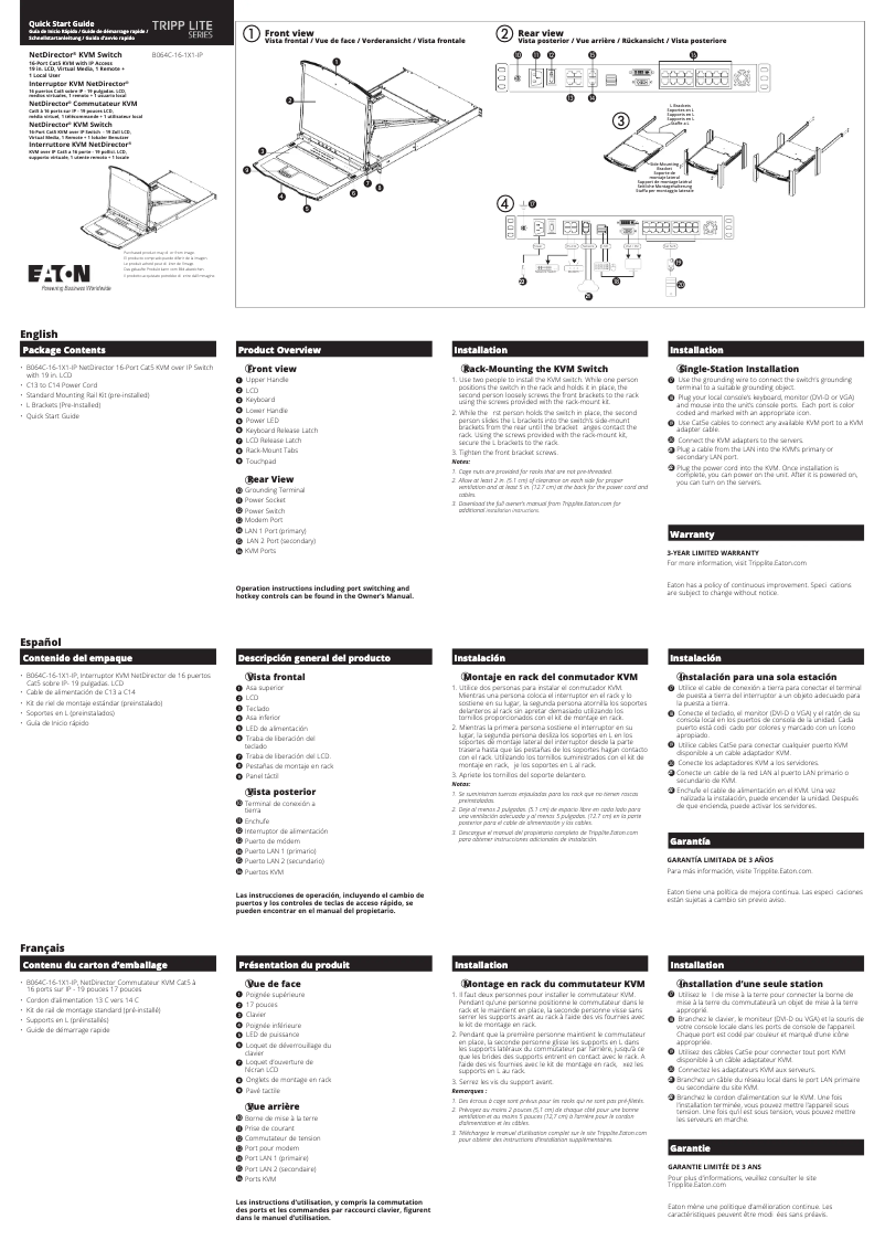 First page image of the manual for B064C-16-1X1-IP