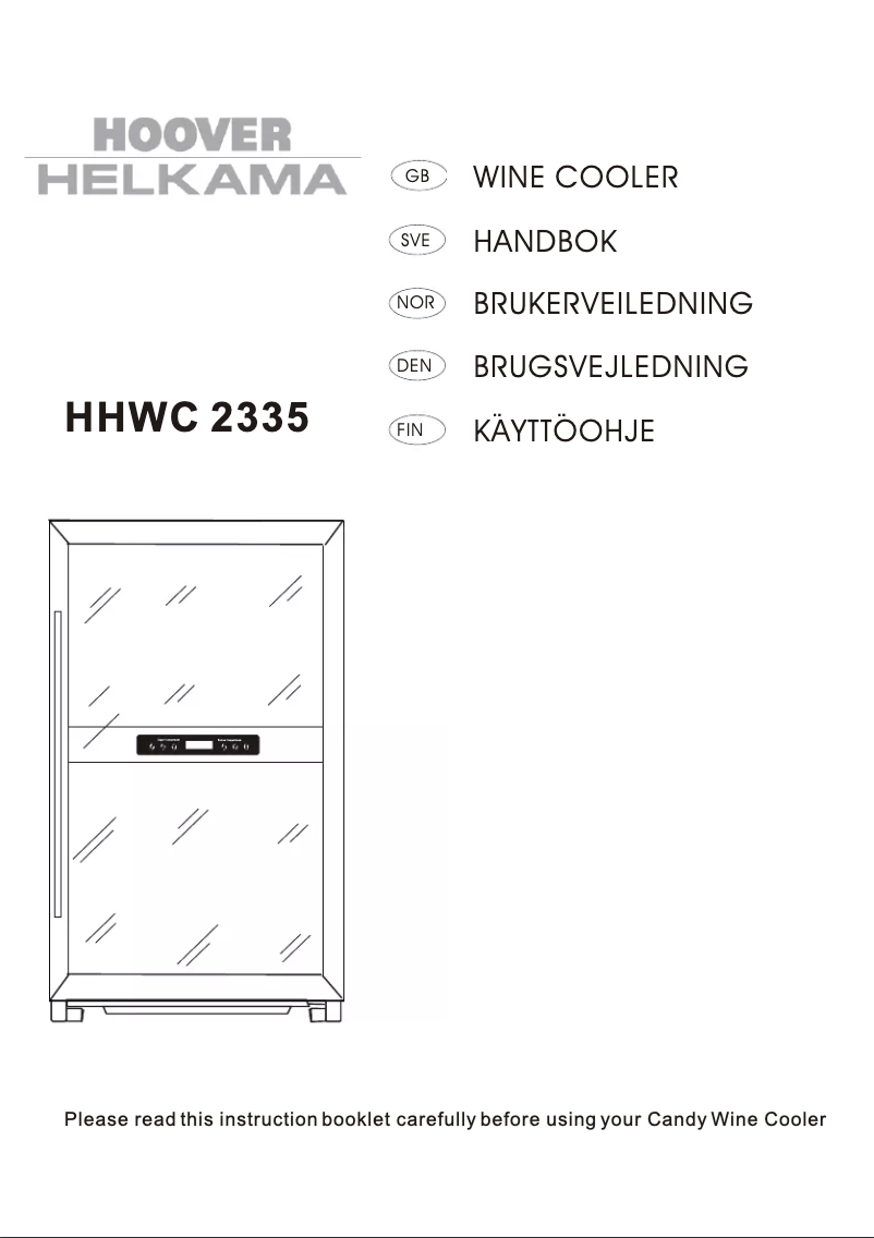 First page image of the manual for HH WC 2335