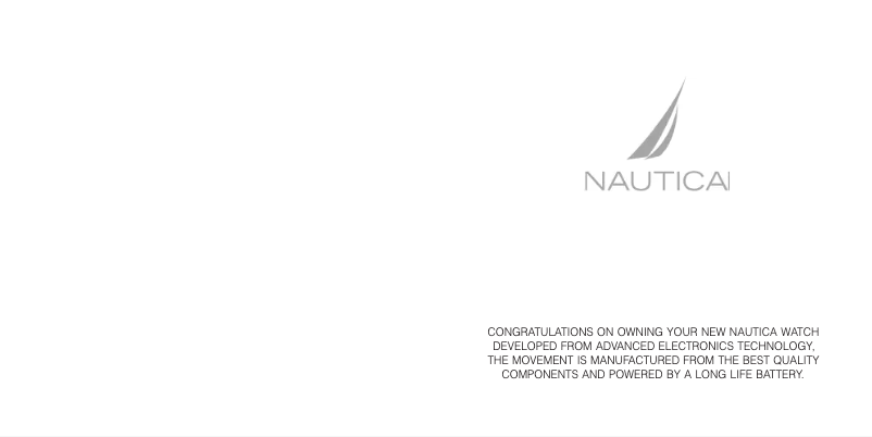 First page image of the manual for NCC 01 Chrono