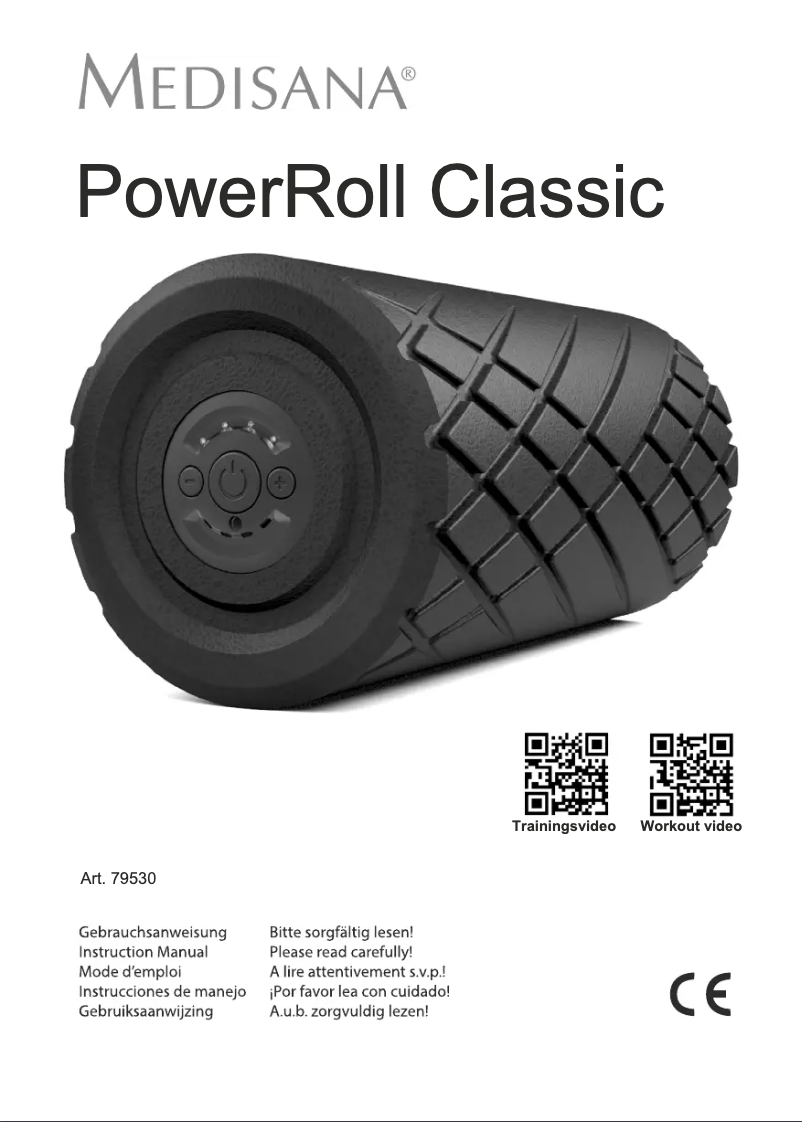 Page 1 of the manual User Manual Medisana PowerRoll Classic