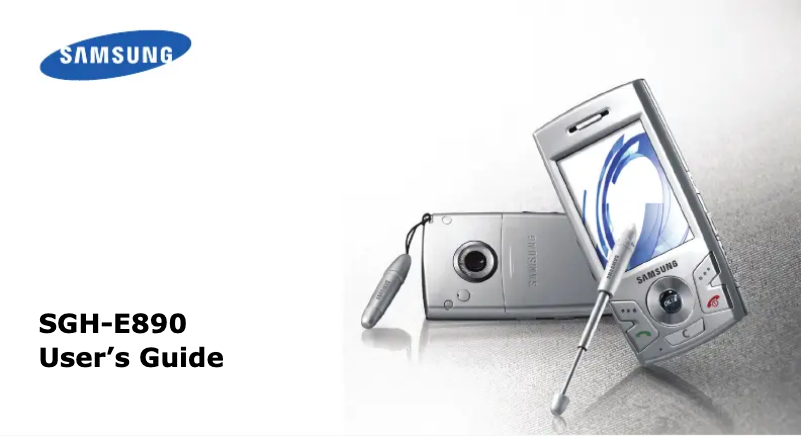 First page image of the manual for SGH-E890