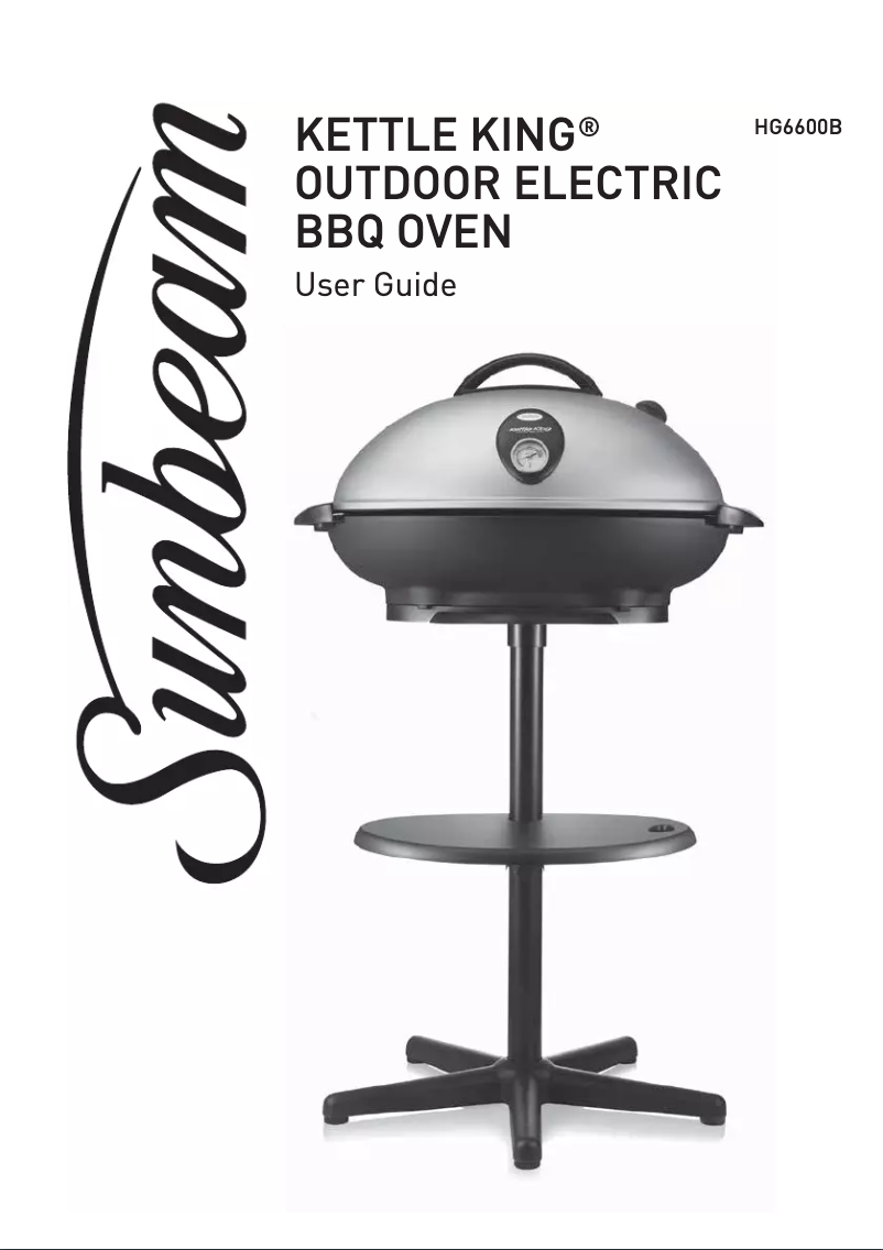 First page image of the manual for Kettle King HG6600B