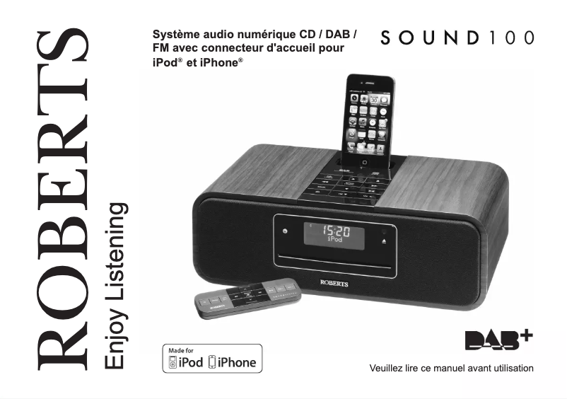 First page image of the manual for Sound100