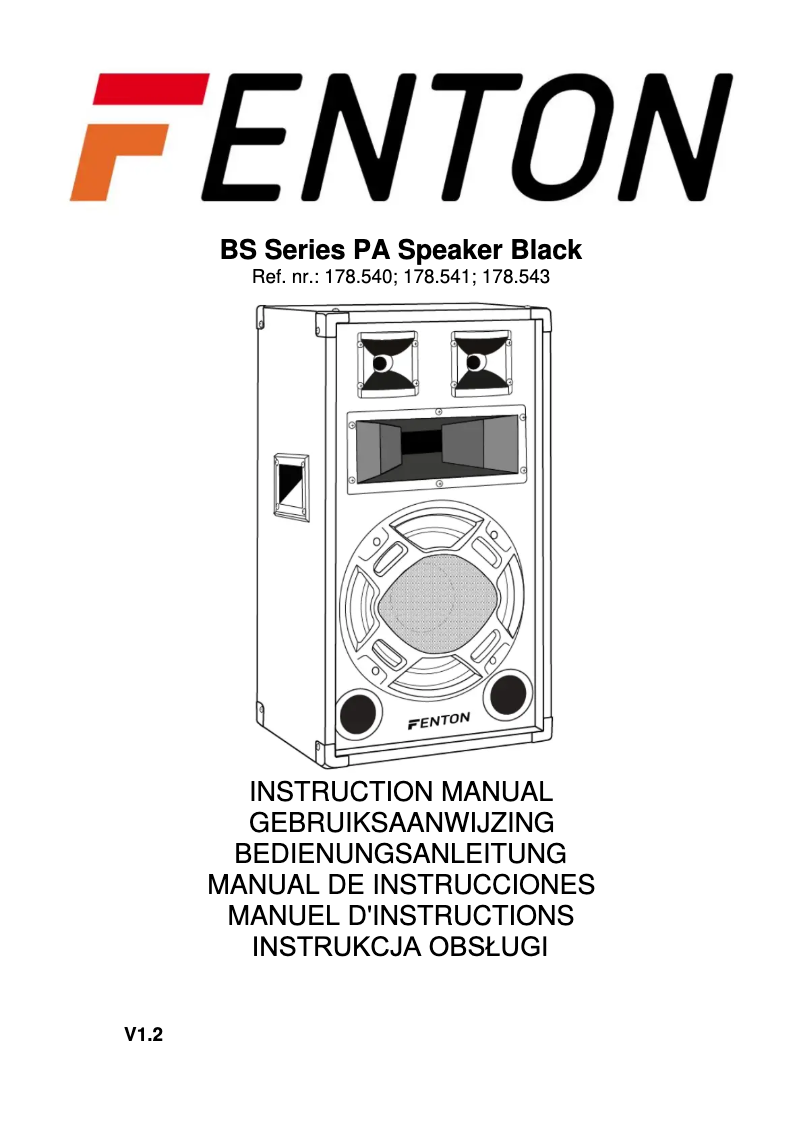 First page image of the manual for BS15