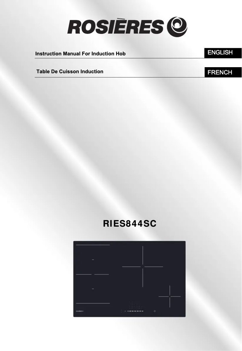 Page 1 of the manual User Manual Rosieres RIES 844 SC