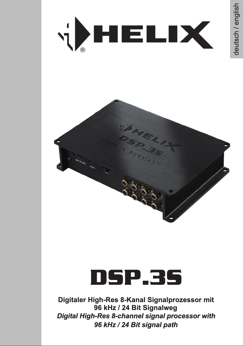First page image of the manual for DSP.3S