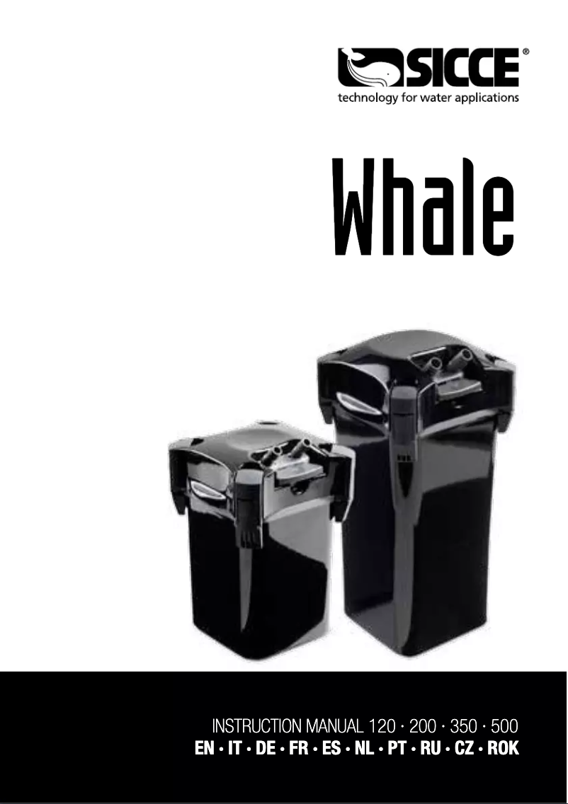 First page image of the manual for Whale 200