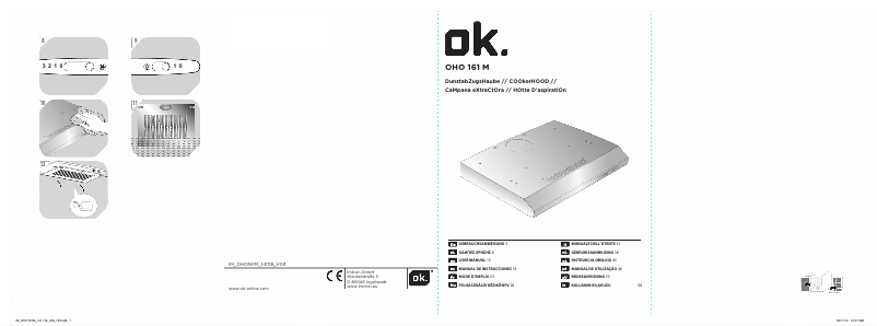 Page 1 of the manual User Manual OK OHO 161 M