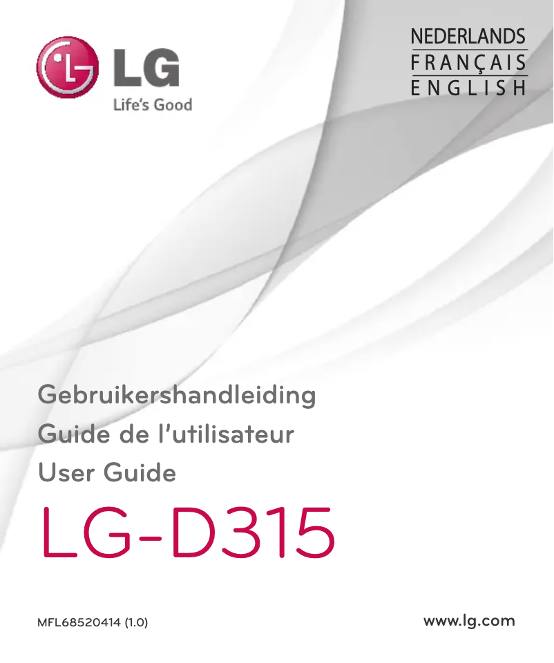 Page 1 of the manual User Manual LG LG-D315