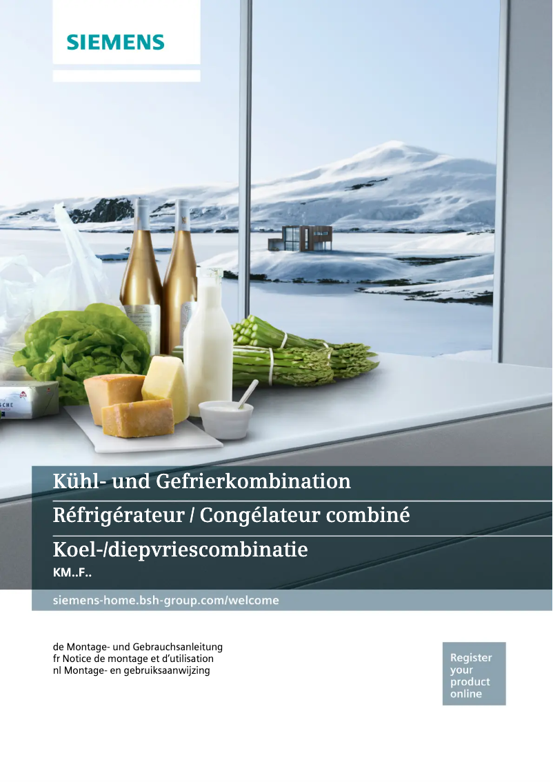 First page image of the manual for KM40FAI20