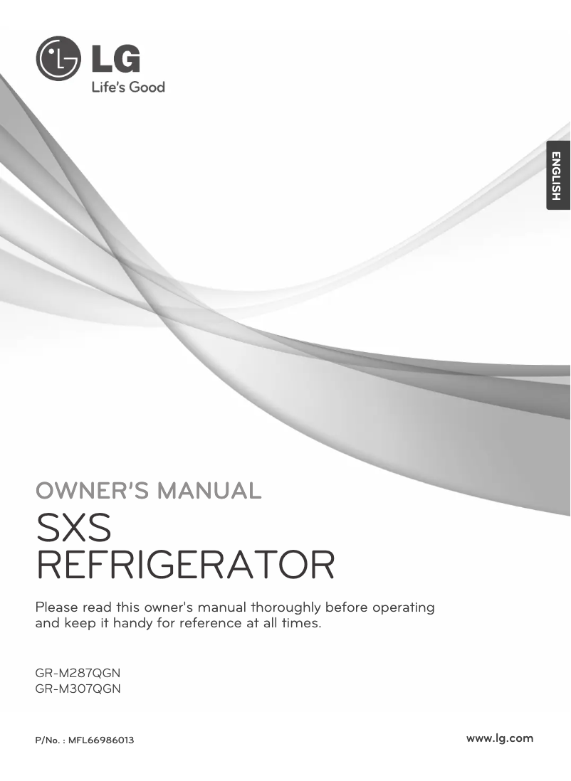 First page image of the manual for GR-M307QGN