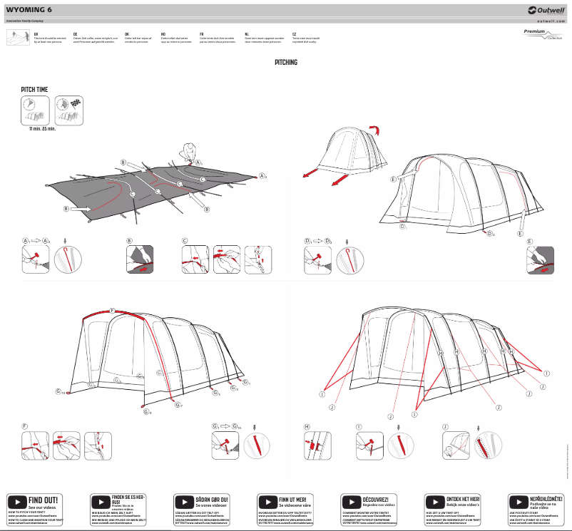 Page 1 of the manual User Manual Outwell Wyoming 6