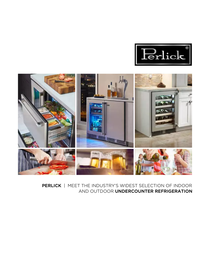 Page 1 of the manual Instruction Manual Perlick Signature Series HP24ZO-3-5