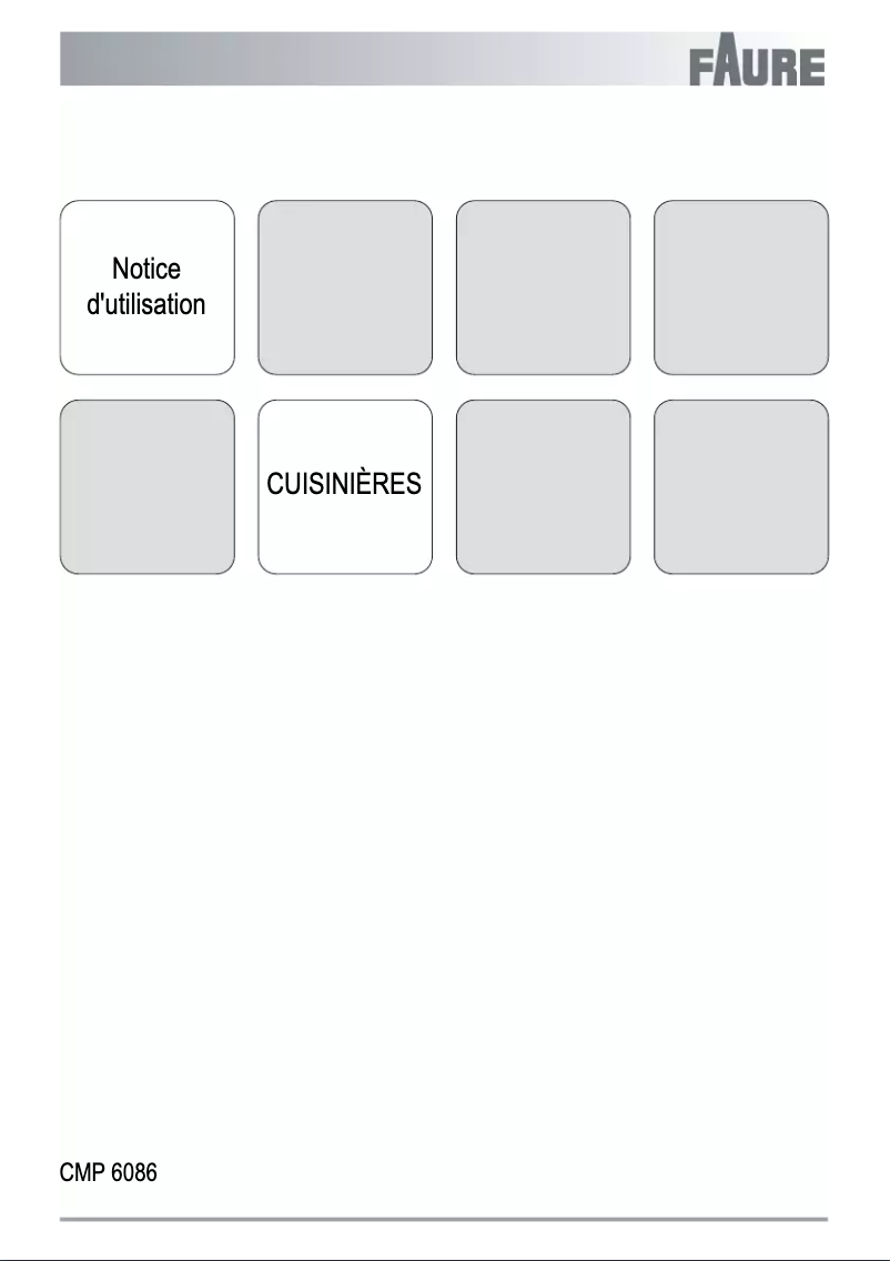 Page 1 of the manual User Manual Faure CMP6086S