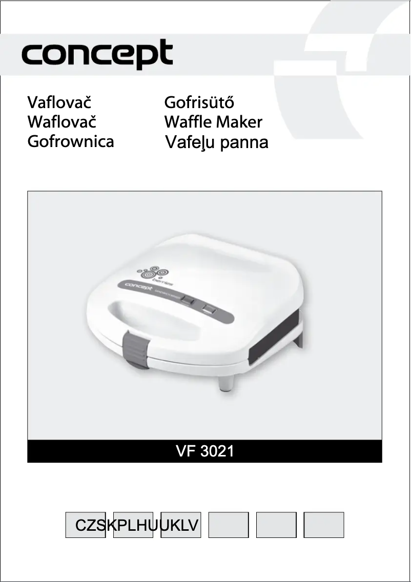Page 1 of the manual User Manual Concept VF-3020
