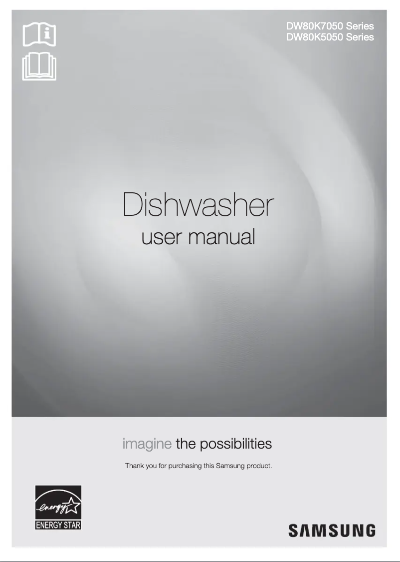 Page 1 of the manual User Manual Samsung DW80K7050U