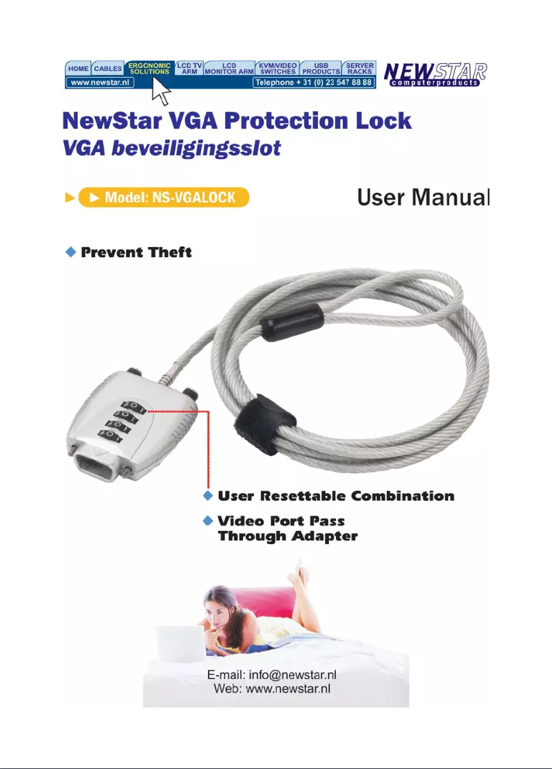 Page 1 of the manual User Manual Newstar NSVGALOCK
