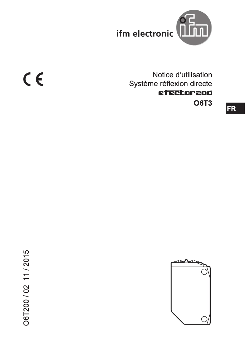 Page 1 of the manual User Manual IFM O6T304