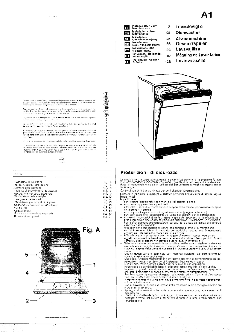 First page image of the manual for LS A 9004