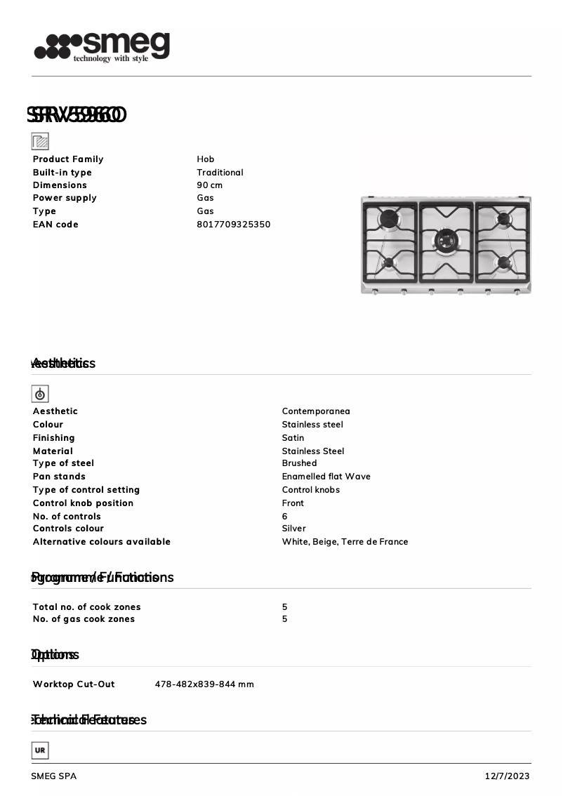 First page image of the manual for SRV596O