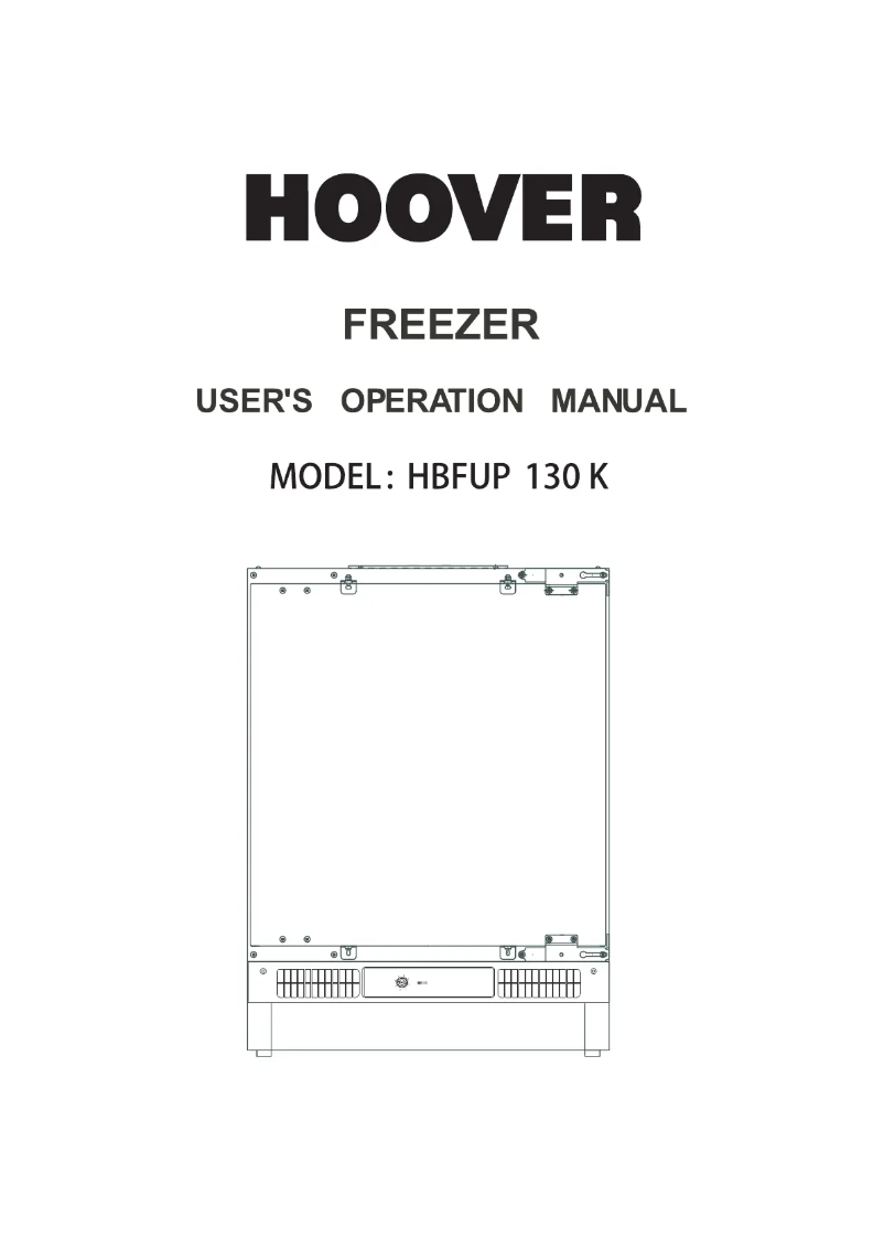 First page image of the manual for HBFUP 130 K