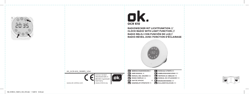 Image de la première page du manuel de l'appareil OCR 610