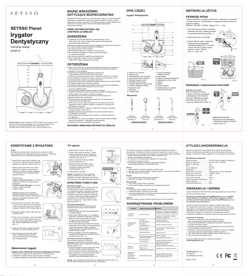 First page image of the manual for Planet SPWF10
