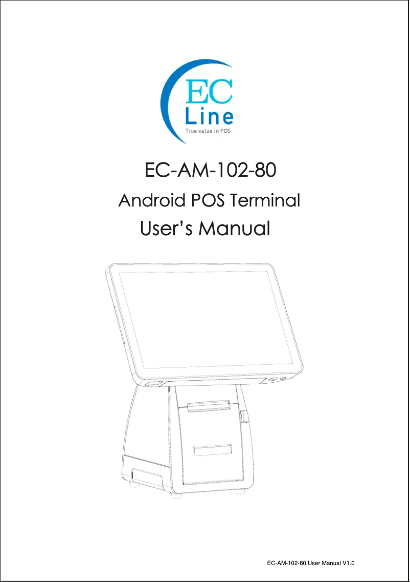 First page image of the manual for EC-AM-102-80